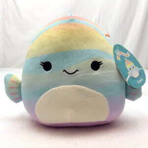 Original Squishmallows Canda The Fish Eyelashes 7" Plush Toy Kellytoy